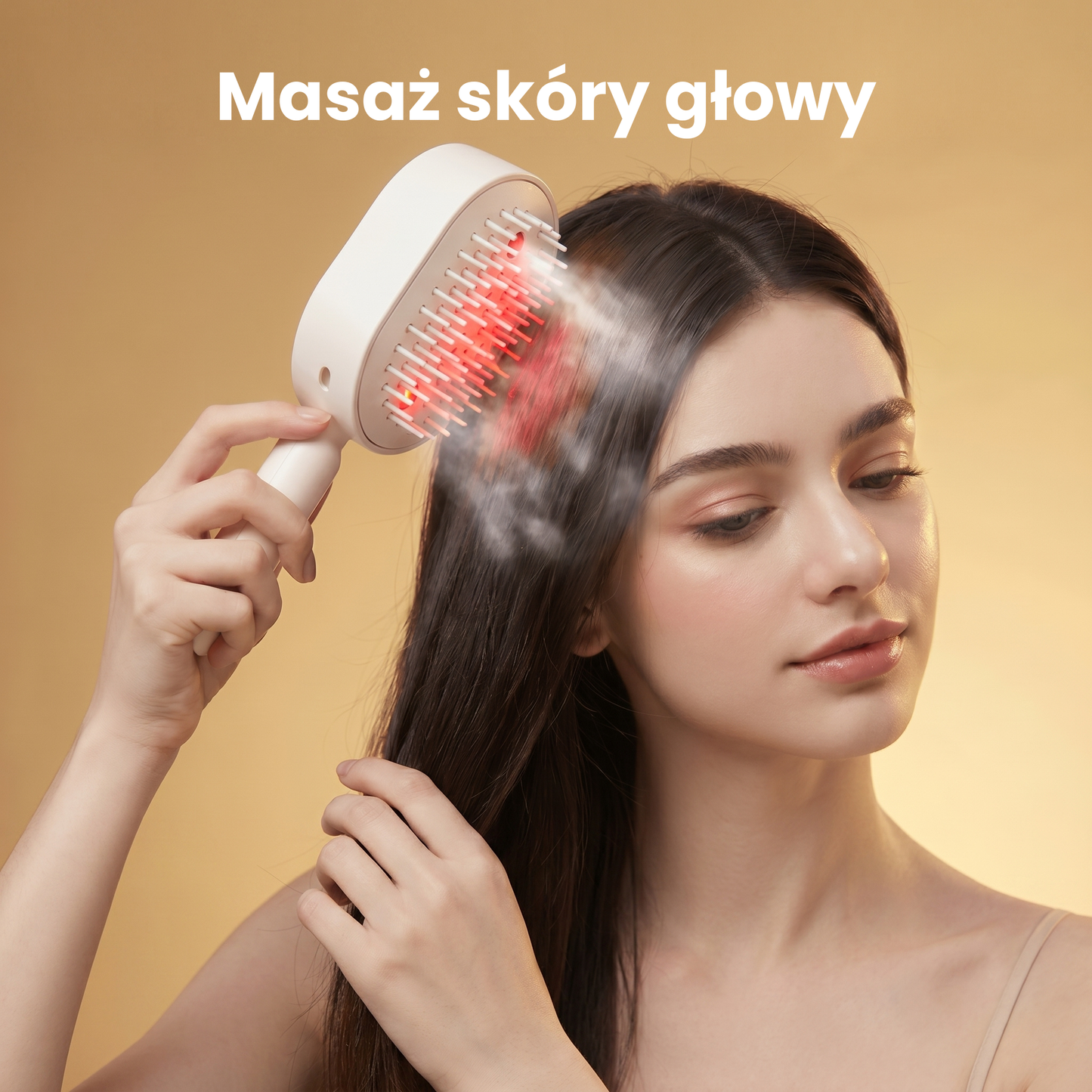 VeloraMist™ – Wysuwana szczotka do włosów z funkcją mgiełki, stworzona z myślą o szybkiej i wygodnej stylizacji.