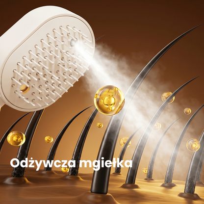 VeloraMist™ – Wysuwana szczotka do włosów z funkcją mgiełki, stworzona z myślą o szybkiej i wygodnej stylizacji.